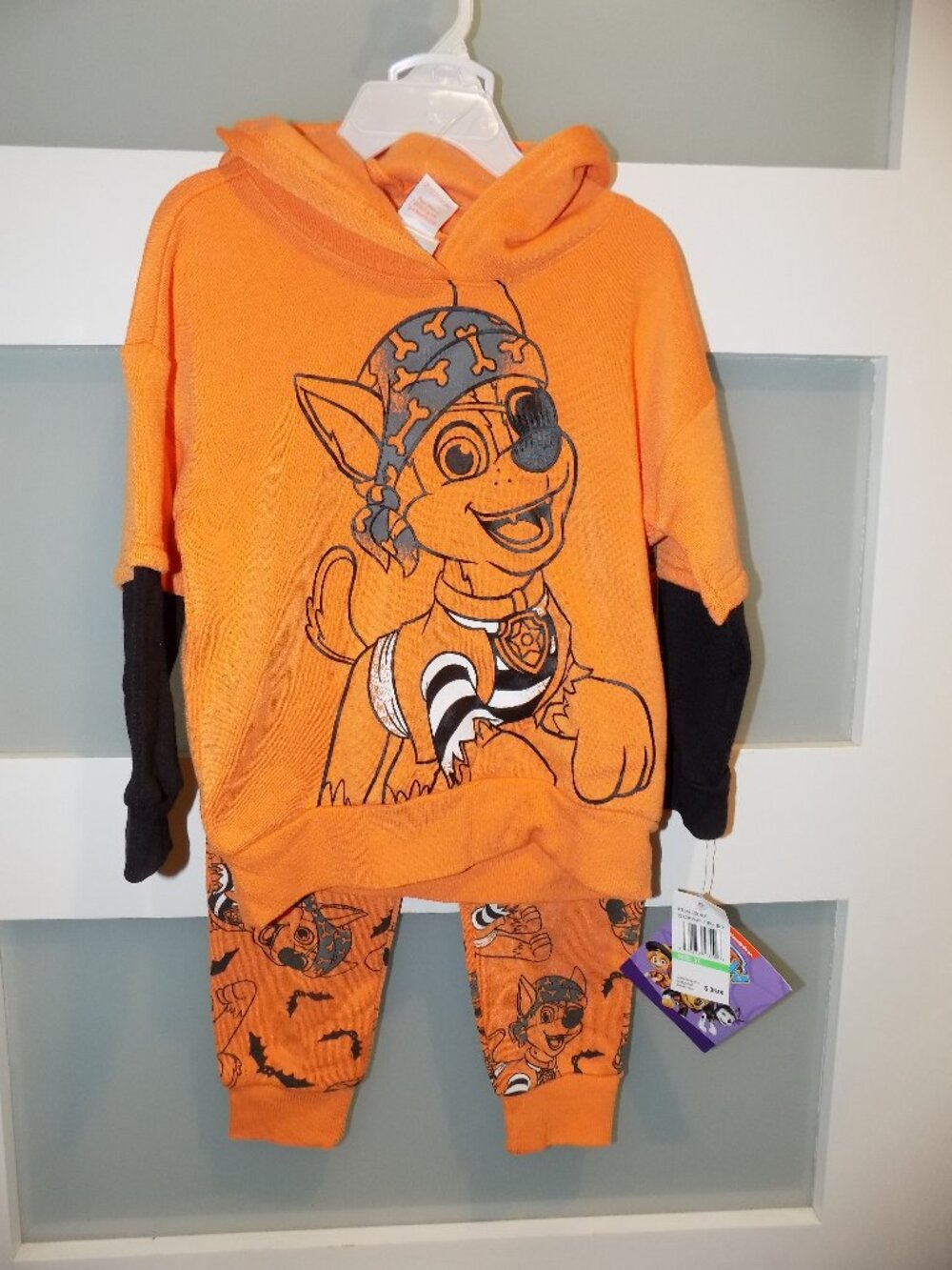 Nickelodeon Chase 2pc Halloween Paw Patrol Outfit Size 3t Boy's NEW